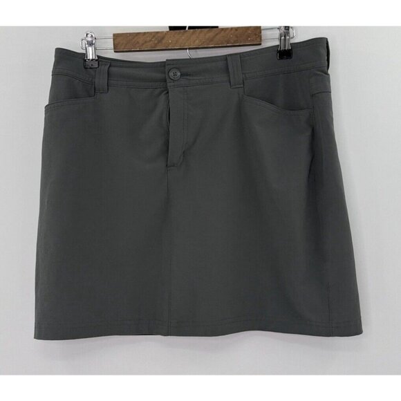 Eddie Bauer Women’s Gray Skort Skirt Under Shorts Outdoor Active Size 10 - Picture 1 of 9